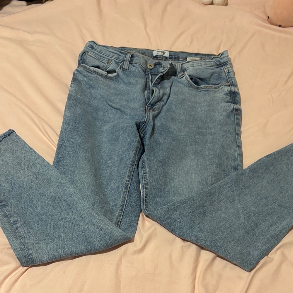 Kensie Light Blue Straight-Leg Women's Jeans